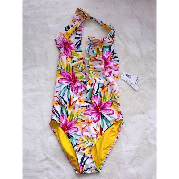 Blue Rod Beattie Swimsuit One Piece Multicolor Flo - Picture 1 of 4